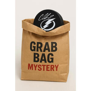 MYSTERY GRAB BAG Tampa Bay Lightning Player Autographed Hockey Puck in Puck Case
